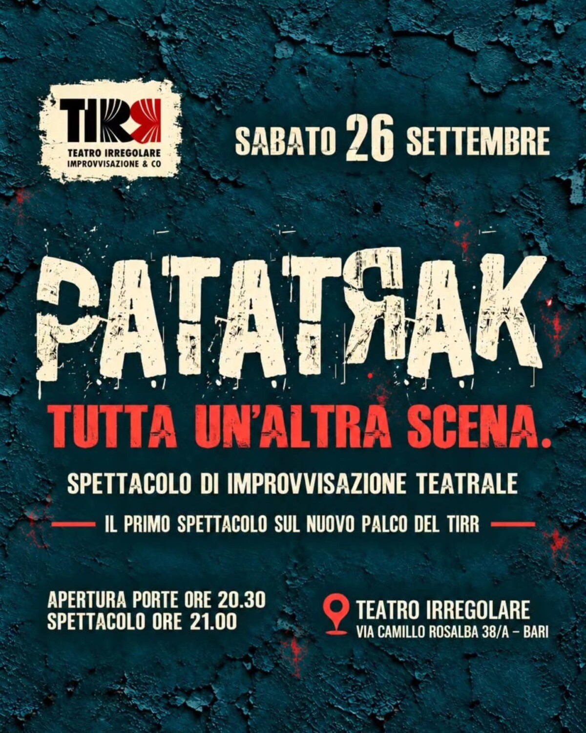 PATATRAK -Tutta un’altra scena